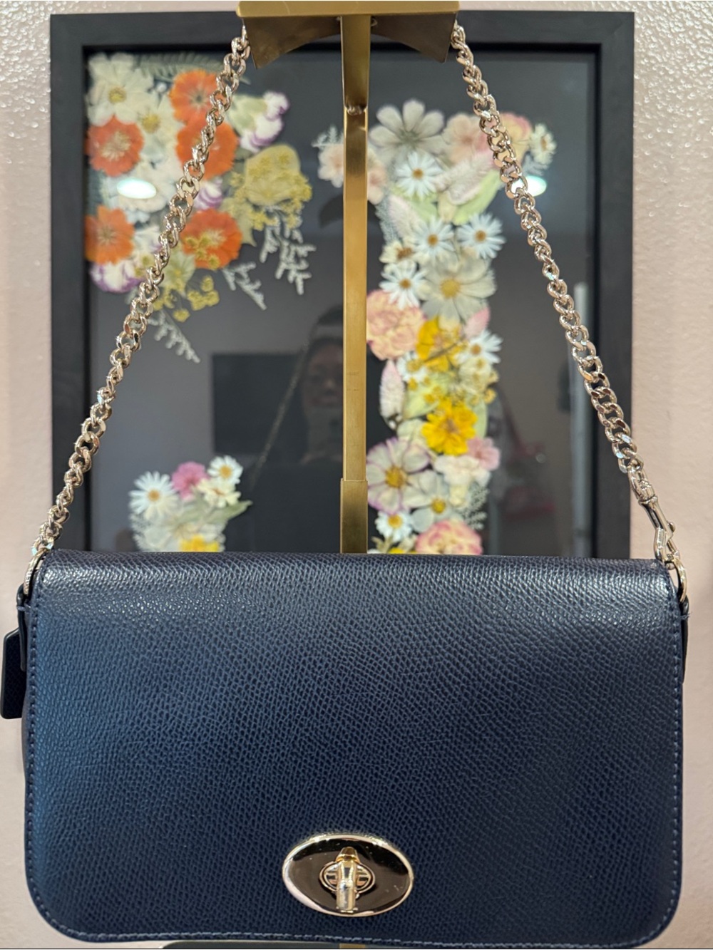 Coach Navy Blue Crossbody/shoulder Bag